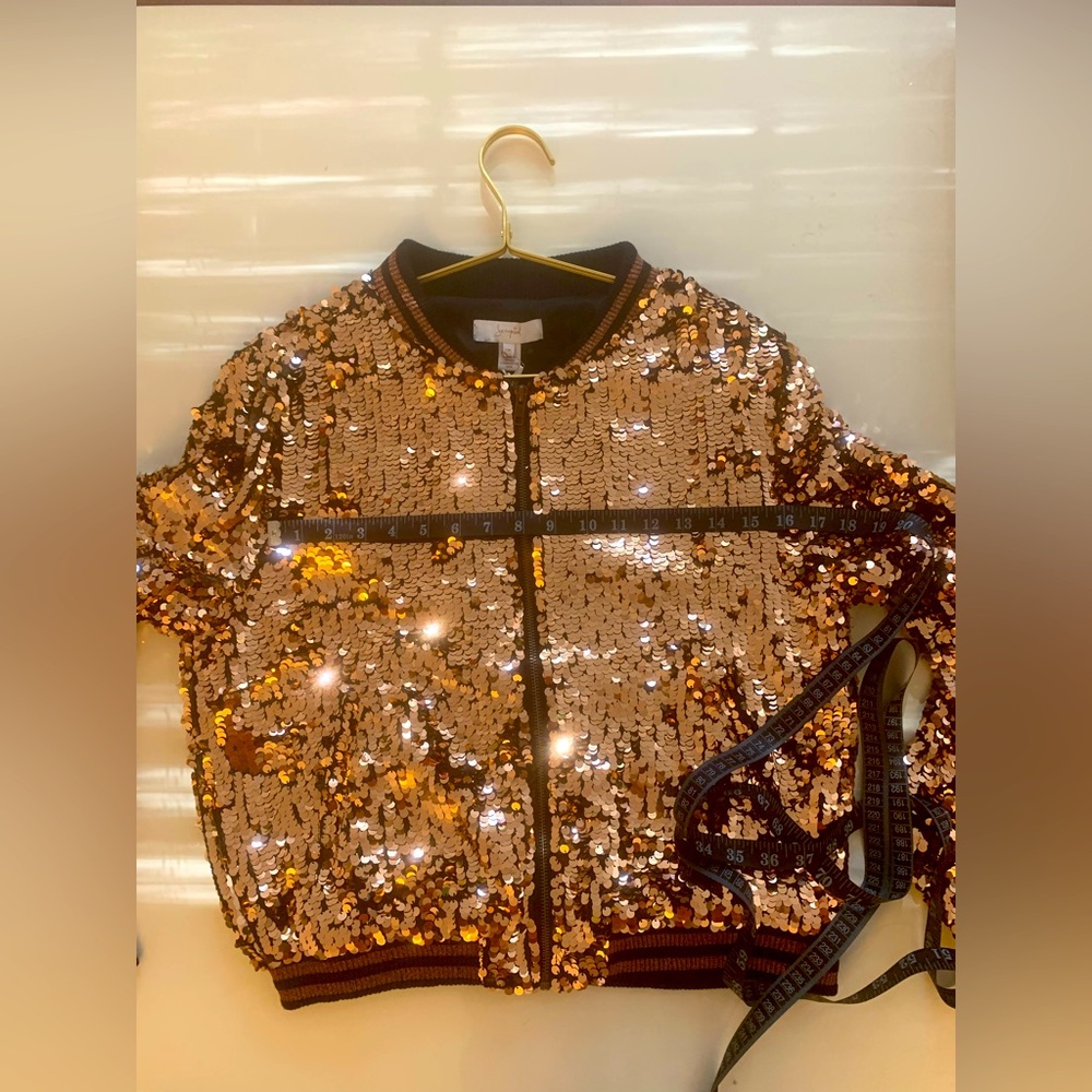 Scripted Sequin Bomber Jacket - Scripted- NWT. New With Tags. - Picture 16 of 16